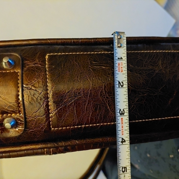 Vintage* MC Marc Chantal Croc Embossed Handbag Satchel - Picture 11 of 11